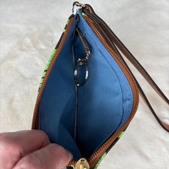 Dooney & Bourke Daffodils on Black Drawstring Bucket Bag With Matching Wristlet - Picture 16 of 16